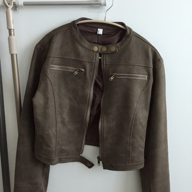 빈티지 브라운 레더자켓