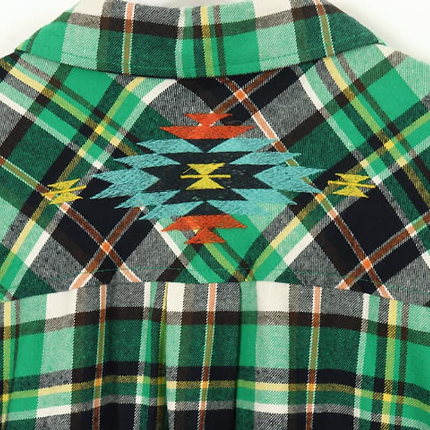 Titicaca dress 티티카카원피스 나바호무늬 체크셔츠원피스