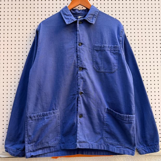 OLD VINTAGE WASHED NAVY FRENCH 프렌치워크자켓