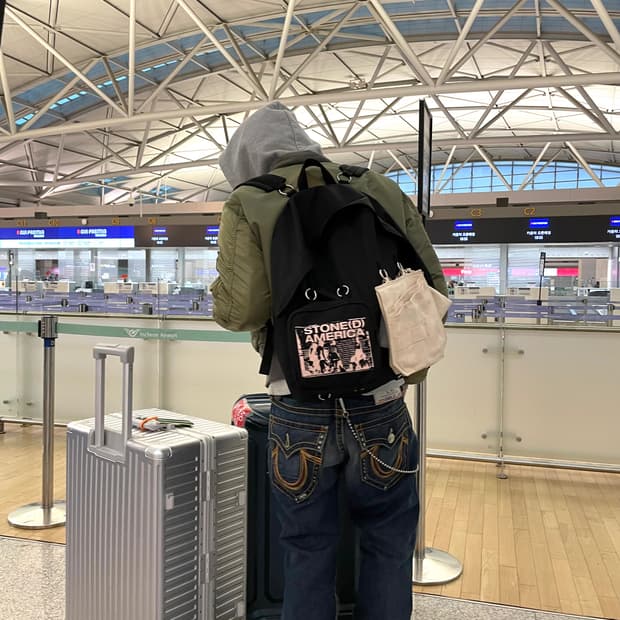 3.30까지 판매) 라프시몬스X이스트팩 백팩 가방