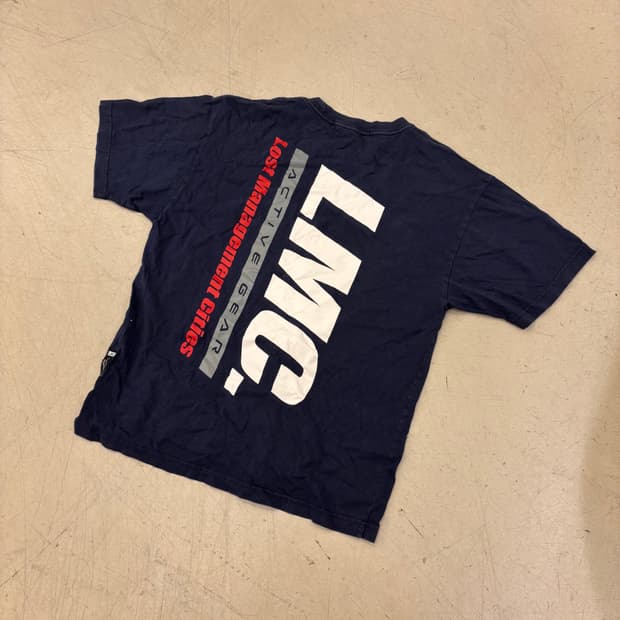 Lmc 빅로고 네이비 반팔티