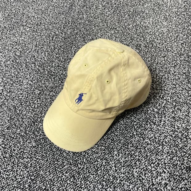 빈티지9. 폴로랄프로렌 옐로우 코튼 치노 볼캡