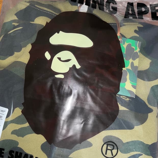 BAPE 베이프 샤크후드집업 녹계