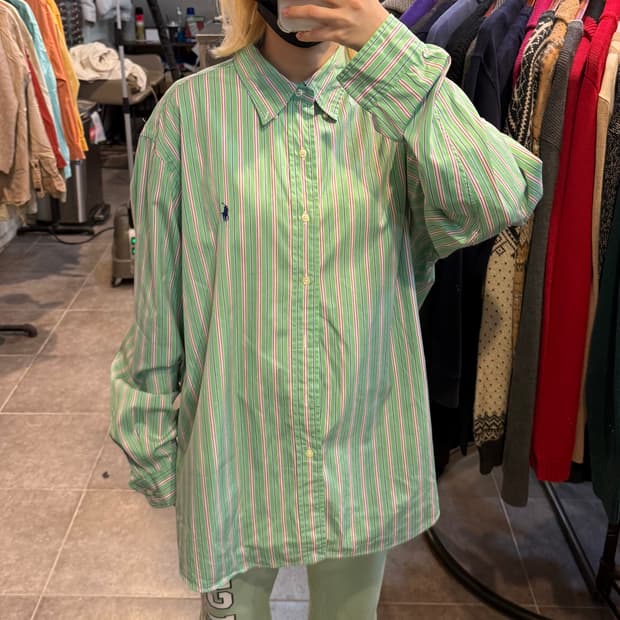 [No.9]Polo 폴로 스트라이프 긴팔셔츠