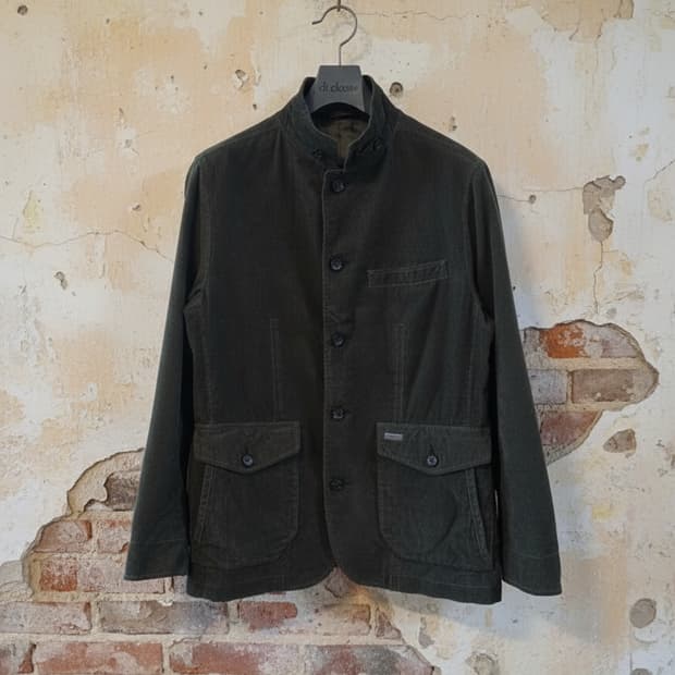 카키색 코듀로이 헌팅 자켓 M