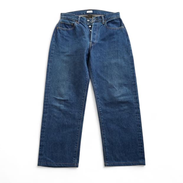 시오타 ciota 수빈 코튼 13.5oz 다크블루 데미지 데님