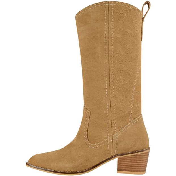 마뗑킴) 웨스턴 미들 부츠 카멜