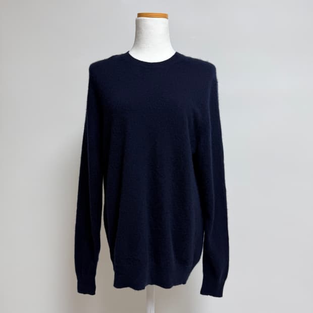 [캐시미어 100%] 유니클로 네이비 라운드 니트 