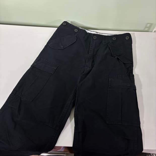 S-M US ARMY 블랙 레귤러핏 M65 복각 필드팬츠