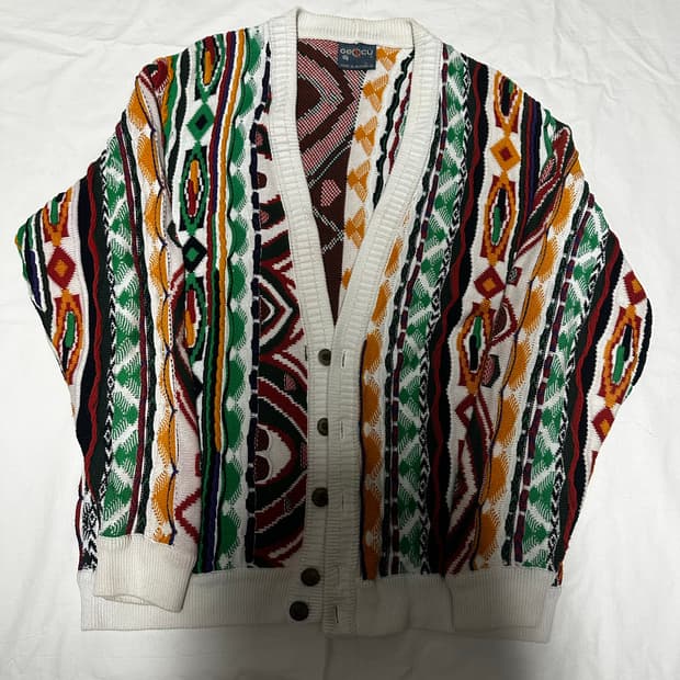 Geccu 케이블 니트 가디건