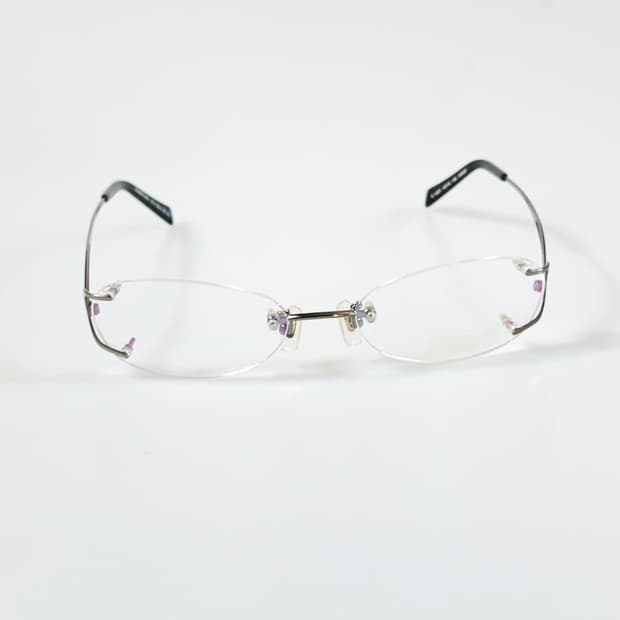 KENZIA 무테 오벌 메탈 프레임 빈티지 안경
