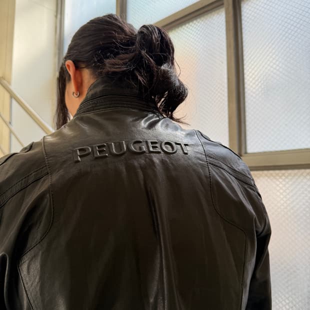 Lecoqsportif x Peugeot lambskin racing