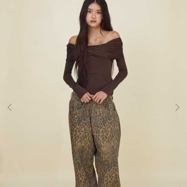 글로니 레오파드 팬츠