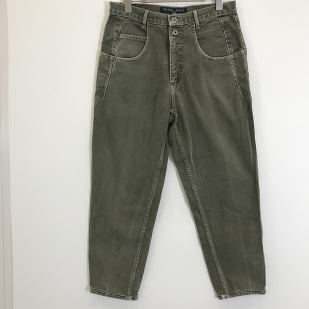 게스 90s USA 카키 데님팬츠 [31-32인치]