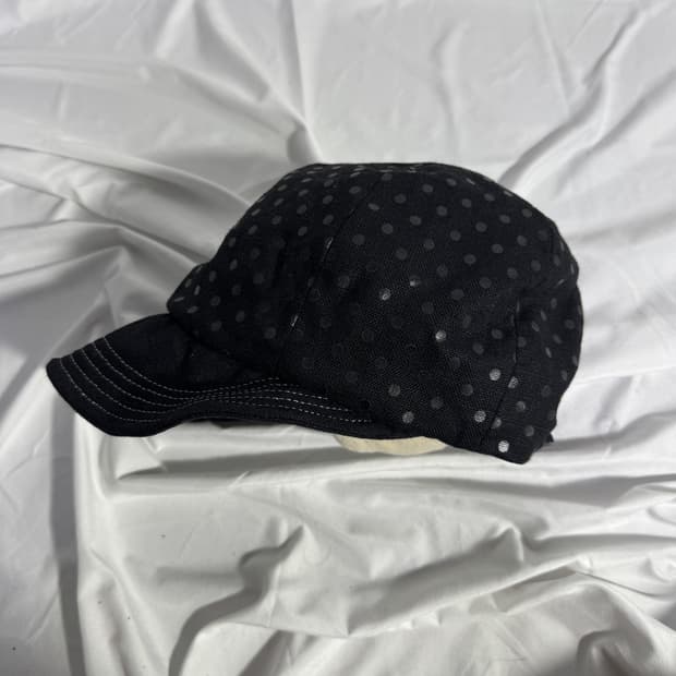 Ca4la 도트 패턴 린넨 캐스캣