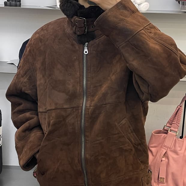 Bona Bell 90‘s 시어링 스웨이드 무스탕