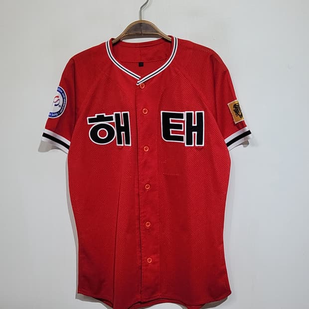 (M) 해태 타이거즈 야구져지 반팔 선동열 마킹 유니폼