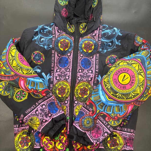 베르사체 진 쿠튀르 바로크 바람막이 후드 자켓 