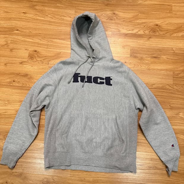 00s Fuct x champion 퍽트 챔피온 빈티지 후드