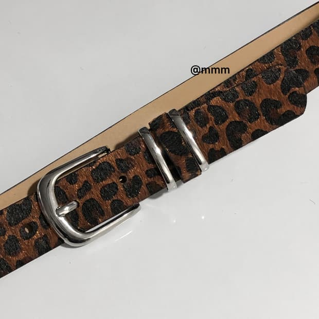 범 레오파드 호피 송치 벨트🐆