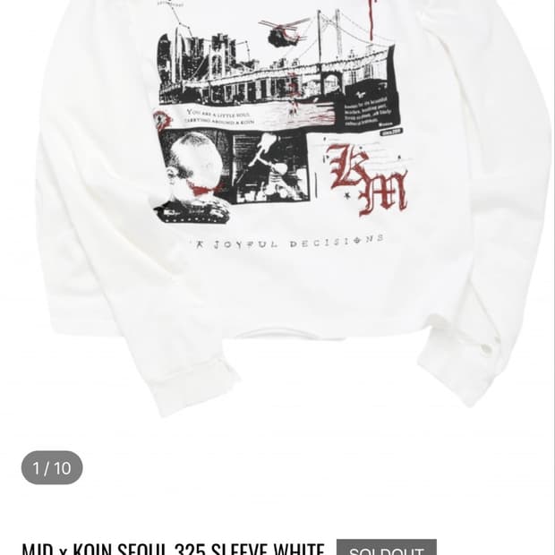 MJD x KOIN SEOUL 325 SLEEVE WHITE