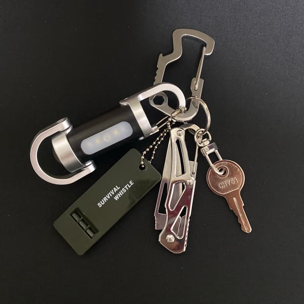캠핑 감성 EDC 멀티 키링