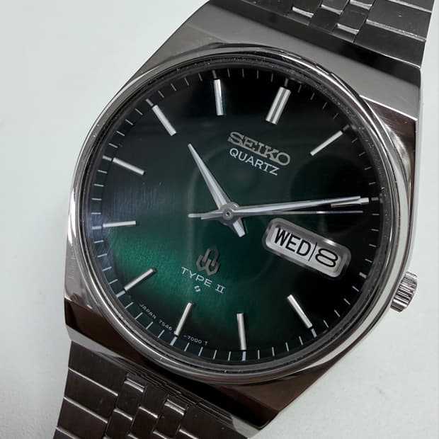 70s SEIKO TYPE II 7546 Green