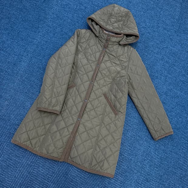 [여성M] 빔즈 하트 퀼팅 후드 자켓