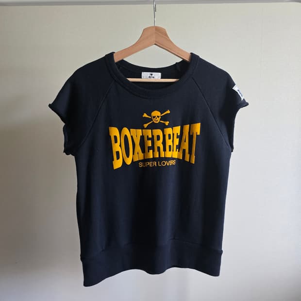 VINTAGE BOXERBEAT y2k 컷오프 라글란 티셔츠
