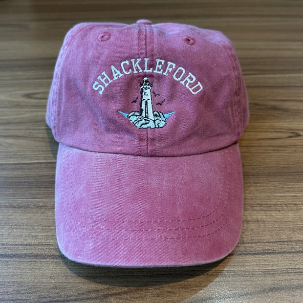 빈티지 샤클포드 등대 자수 볼캡 
