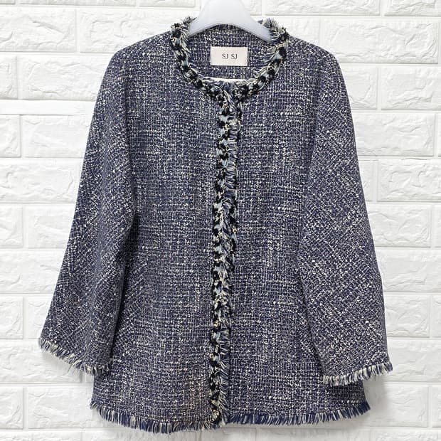 택포// 한섬 SJ SJ 트위드 자켓 M 