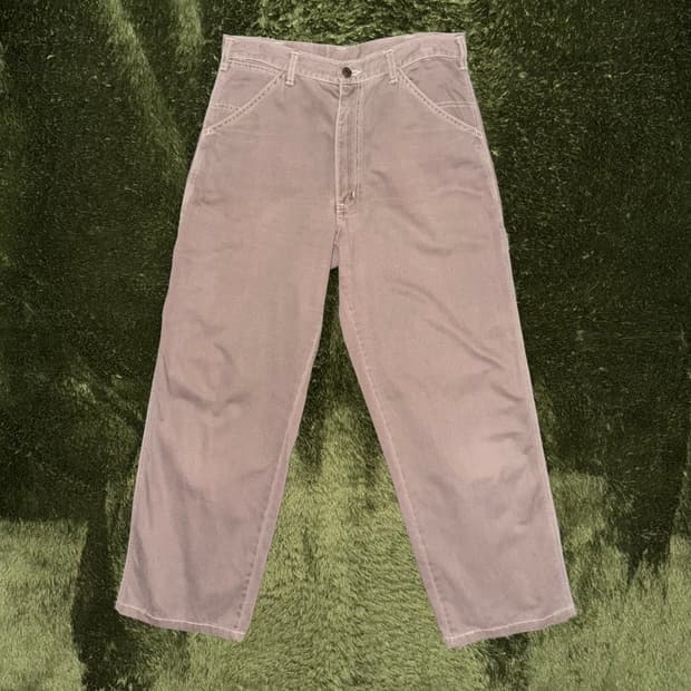 BEEBELL JAPAN 비벨 재패니즈 가먼트 다잉 카펜터 팬츠 브라운