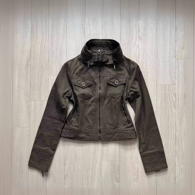 Cecil McBee 세실맥비 하이넥 버클 자켓 아카이브 y2k 갸루