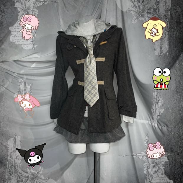 산리오 무채색 니혼진 코디세트 