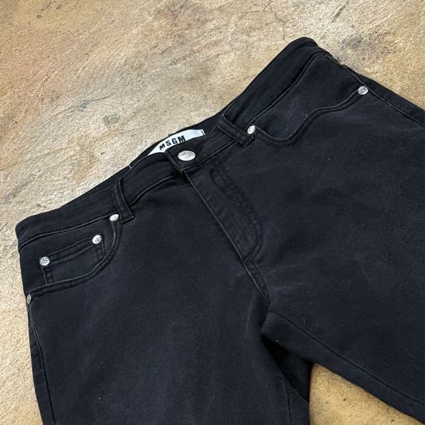 [ 정품/42 ] MSGM 흑청 데님 팬츠 b10