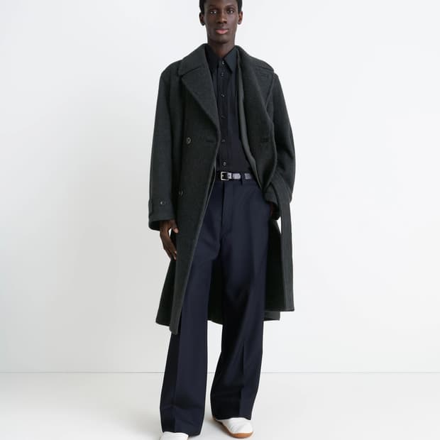 [새상품] 르메르 25FW 소프트 울 알파카 코트 블랙 50사이즈