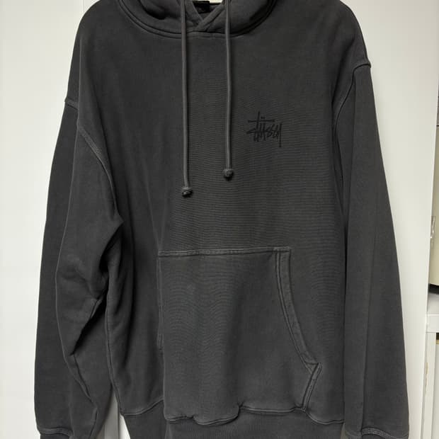 베이직 스투시 후디 피그먼트 다이드 L