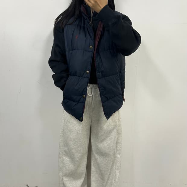 폴로 리버시블 패딩 조끼[1665]