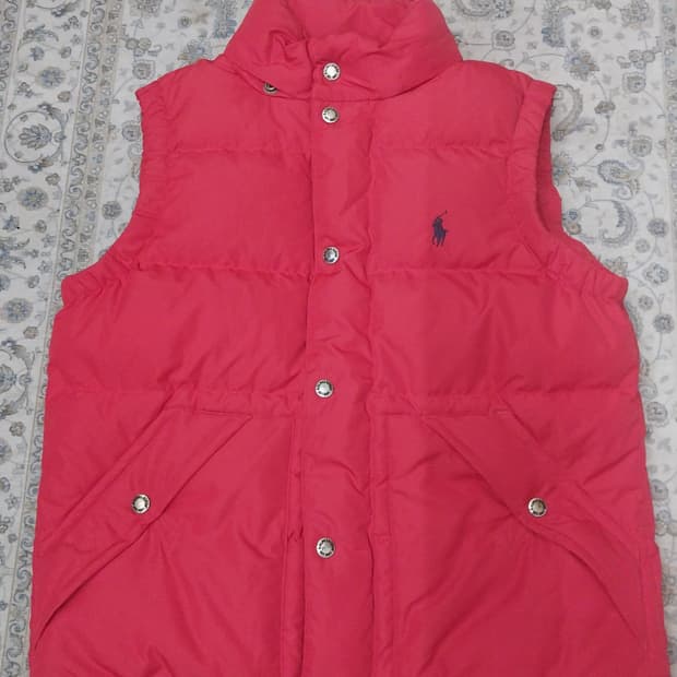 폴로 랄프로렌 레드 패딩 조끼 (55반까지)