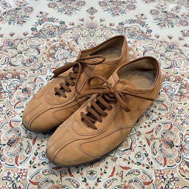 휴고보스 스웨이드 레이스업 슈즈