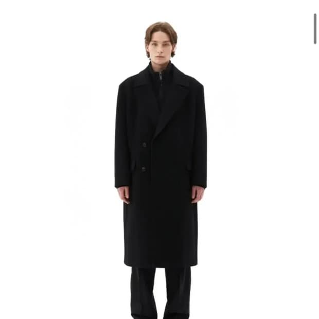 깡x일꼬르소 대디핏 반더블 코트 블랙 100