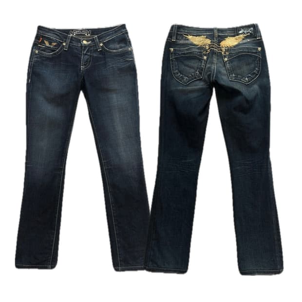 로빈스진 슈퍼마릴린 데님팬츠 y2k 펑크 갸루