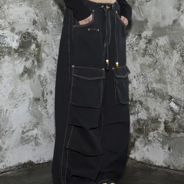 루나키후 스터드 앞카고 데님 (새상품)