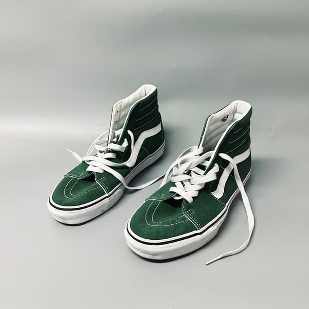반스 VANS 스웨이드 스케이트하이 그린 스니커즈 (275mm)