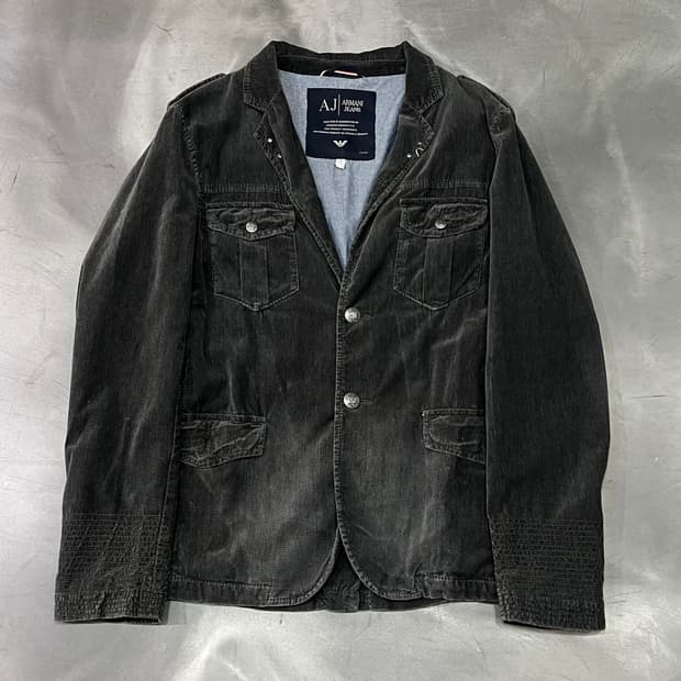  아르마니 진스 워크 블레이저 y14434