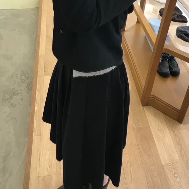 스웨이드 스커트