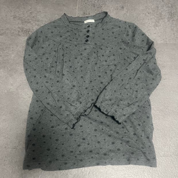 Rimsby field 모리걸 도트패턴 블라우스티셔츠