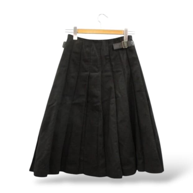 꼼데가르송 사이드버클 플리츠 스커트