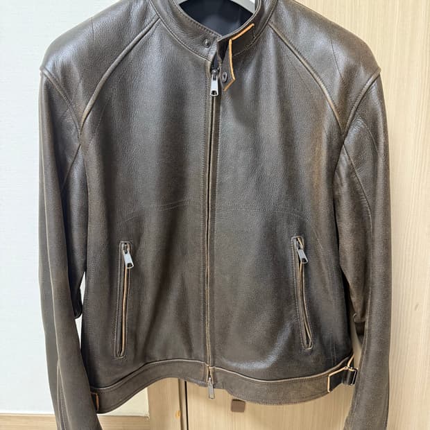 쿠어 스크래치드 바이커 자켓 M