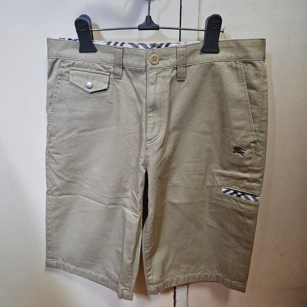 허리단면 40) 버버리 Burberry 치노 반바지 면바지